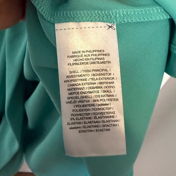 Ralph Lauren Turquoise Long Sleeve Plus sizeShirt Wrap Dress- NWT- size 22 - Picture 12 of 13